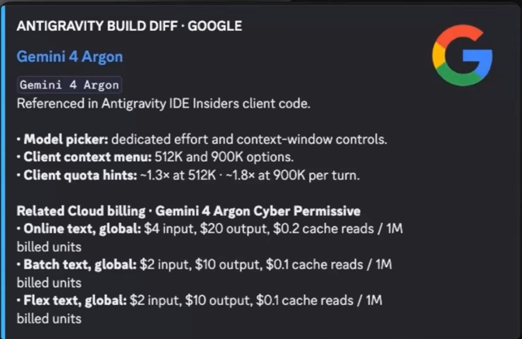 Gemini 4 Argon y Gemini 4 Flash Preview: Filtrados en Antigravity IDE y el SDK de Google con Claude 5.5