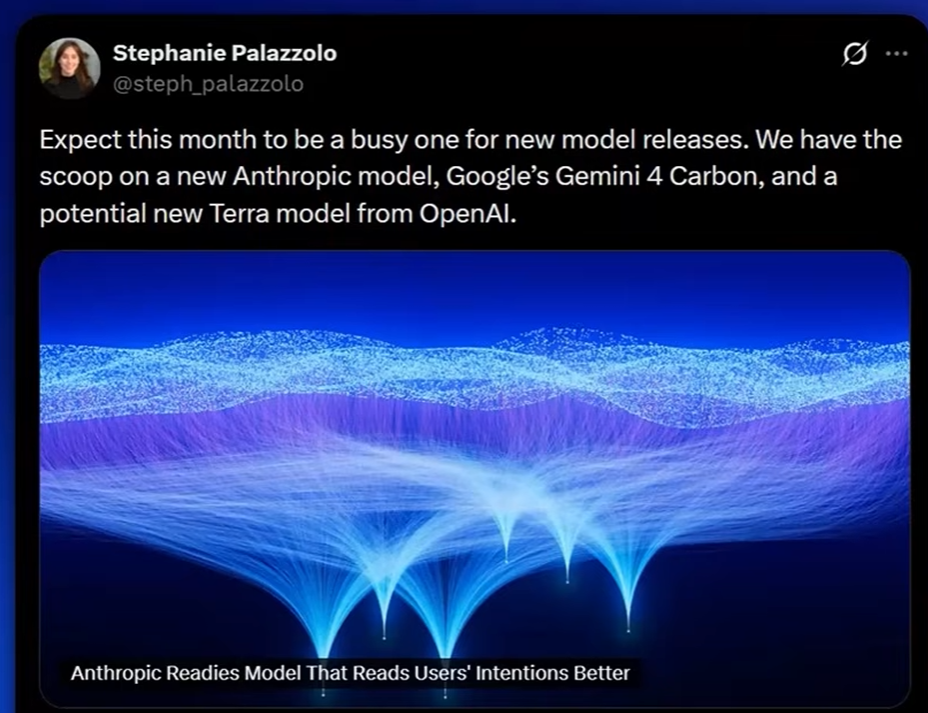 Stephanie Palazzolo confirma en exclusiva los lanzamientos inminentes de Carbon, Anthropic y Terra